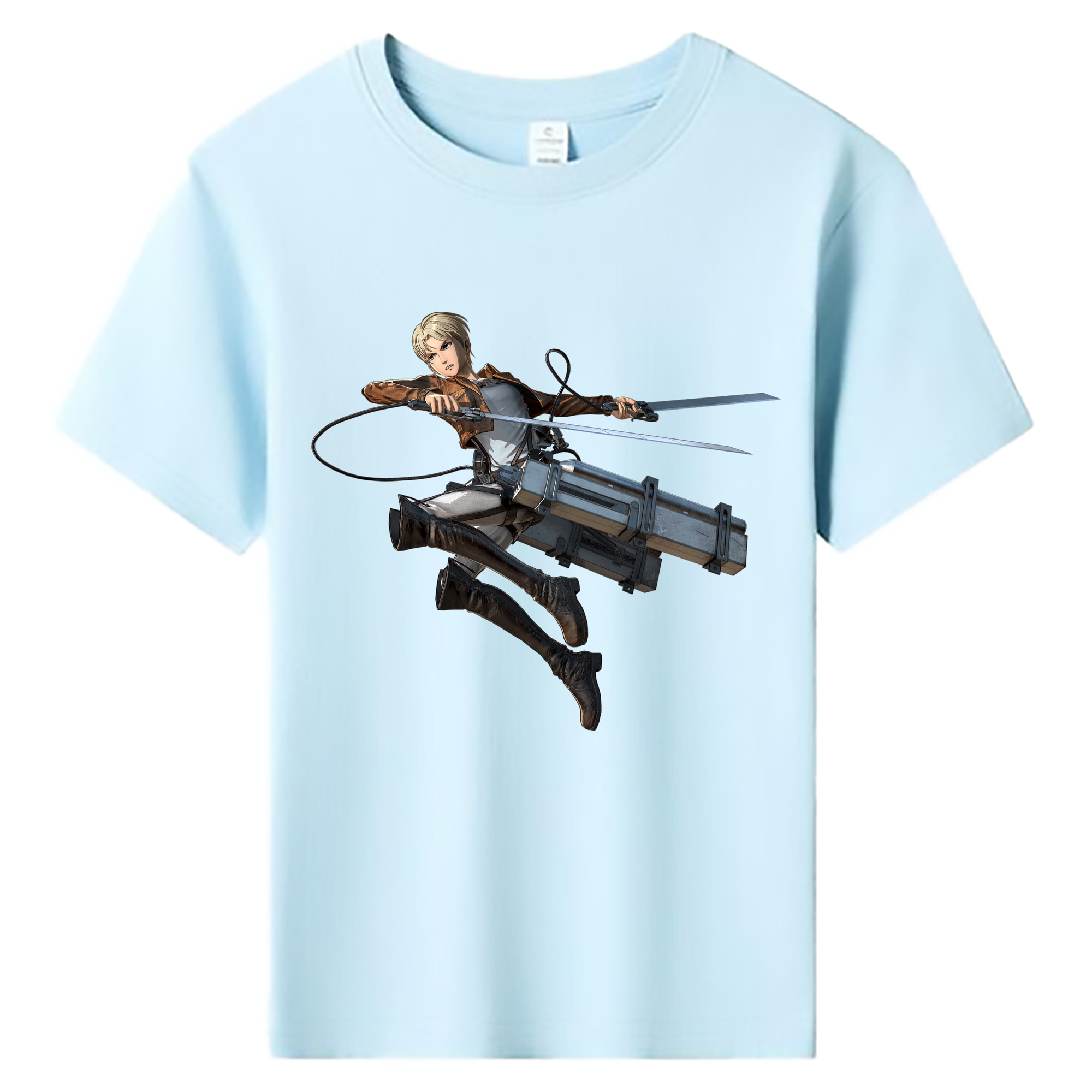 （画像用） 進撃の巨人 Attack on Titan 綿100％キッズTシャツ（フロントプリント）